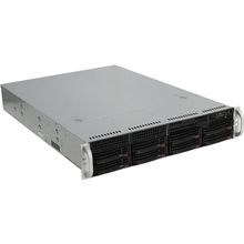 Корпус Server Case SuperMicro    CSE-825TQC-R740LPB     Black 8xHotSwapSAS   SATA, E-ATX 740W HS 2U RM