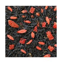 Черный ароматизированный чай Годжи-земляника Конунг 500г