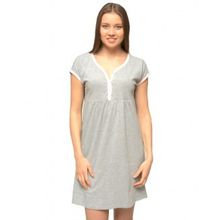 Ням-Ням на пуговицах серый меланж с розовым