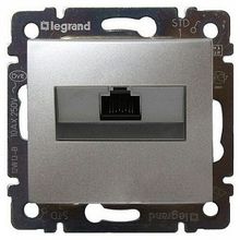 Розетка компьютерная 1xRJ45 Cat.5 VALENA DIY, алюминий |  код. 694334 |  Legrand