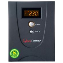 ИБП   UPS 2200VA CyberPower Value LCD   VALUE2200ELCD   Black,защита телефонной линии RJ45,ComPort,USB,4 евро розетки