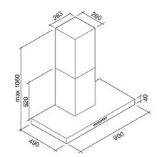 FALMEC STREAM STEEL 90