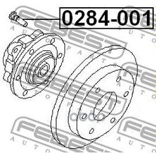 Шпилька Колесная Nissan Wingroad Ad Y11 1999.05-2008.10 [Jp] Febest арт. 0284001