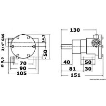 Osculati Nauco 335 pump 46 l mechanic seal, 16.052.01