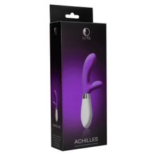 Фиолетовый вибратор-кролик Achilles - 20,5 см. (фиолетовый)