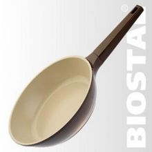 Сковорода Biostal 24см - коричневый бежевый Bio-FPD-24