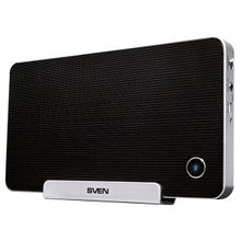 sven (sven ps-100bl, черный, акустическая система 2.0, мощность 2х1 Вт(rms)) sv-0110ps100blbk