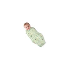Конверт для пеленания Summer Infant , цвет зеленый со звездами, размер S