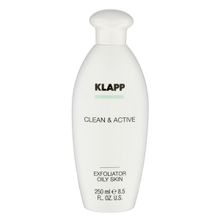 Эксфолиатор для жирной кожи Klapp Clean&Active Exfoliator Oily Skin 250мл