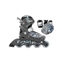 Maxcity Раздвижные роликовые коньки Maxcity CARIBO combo boy (Ролики, шлем, защита)