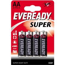 Energizer Батарейки EVEREADY SUPER R6 типа AA  - 4 шт.