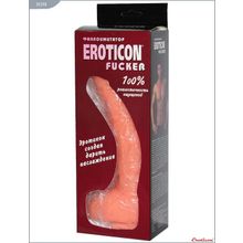 Eroticon Телесный фаллоимитатор Fucker на присоске - 27,3 см.