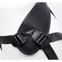 LOVETOY (А-Полимер) Пояс харнесс BEST UNI strap с 2 сменными насадками - 18,5 и 16 см. (телесный с черным)