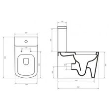 Чаша унитаза с горизонтальным выпуском P-Trape BelBagno ALBANO  BB120CPR