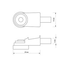 Полкодержатель P105CP, d=5, цвет хром