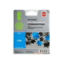 Картридж CACTUS  CS-CLI426C для Canon PIXMA MG5140 5240 6140 8140; MX884, голубой, 8.4 мл