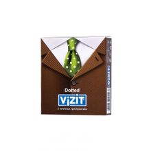 Презервативы с точечками VIZIT Dotted - 3 шт. (241871)