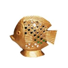 ОЛИМАР Золотая рыбка с инкрустацией h15см   манкипод