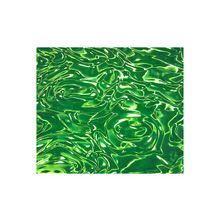 Потолочная плита Армстронг 3D ,цвет зеленый , рисунок волна