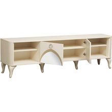 Олмеко Стефани 43.13 тумба под ТВ с зеркалами бежевый слоновая кость