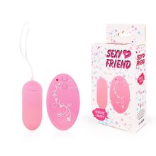 Bior toys Розовое виброяйцо Sexy Friend с 10 режимами вибрации