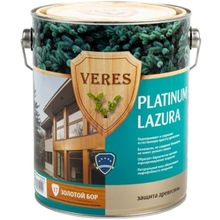 Veres Platinum Lazura 2.7 л золотой бор