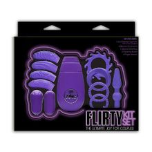 Фиолетовый вибронабор FLIRTY KIT SET Фиолетовый