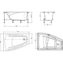 Акриловая ванна Roca Hall Angular 150x100