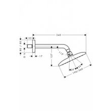 Верхний душ Hansgrohe Raindance E 360 AIR (27371000) (360 мм)