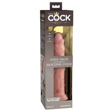 Телесный фаллоимитатор 9  Silicone Dual Density Cock - 25,4 см.