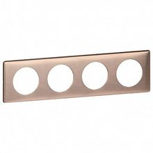 Рамка 4 поста CELIANE, медь |  код. 068994 |  Legrand