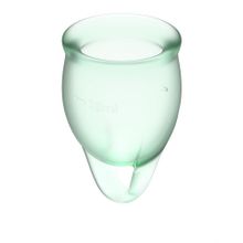 Набор зеленых менструальных чаш Feel confident Menstrual Cup (209098)