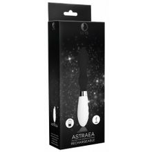 Черный вибратор Astraea с узеньким кончиком - 20,8 см. (243975)