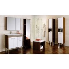 Aqwella Зеркальный шкаф Командор 85 дуб графит