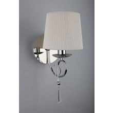 Бра декоративное OML-615 хром белый хрусталь E14 1*40W 220V арт.OML-61501-01