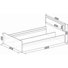 Кровать Фиеста LIGHT 1200х2000 венге лоредо