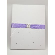 Папка для свидетельства о браке Gilliann Elegant Purple со стразами Сваровски PSV067