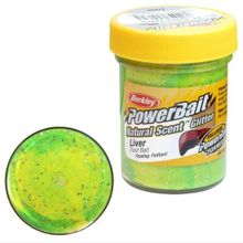 Паста форелевая Berkley 50 г Liver-Fluo Green Yellow (зел жел. с блеском)