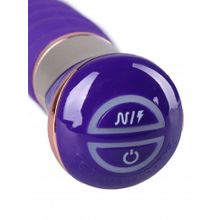 Фиолетовый спиралевидный вибратор - 21 см. (227921)