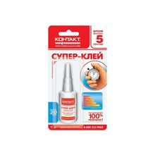 Клей КОНТАКТ Супер-клей (20г)  BL1 в шоу-боксе 14 шт