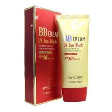 BB крем для лица солнцезащитный с УФ защитой SPF50+ PA+++ 3W Clinic BB Cream UV Sun Block 50мл