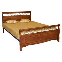Кровать Агата 425-N (Размер кровати: 140Х200, Цвет: Rose oak - Темная вишня)