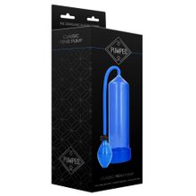 Синяя ручная вакуумная помпа для мужчин Classic Penis Pump (204509)