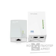 Tp-link TL-WPA4220KIT Комплект адаптеров Powerline стандарта AV500 с функцией усилителя беспроводного сигнала до 300 Мбит с