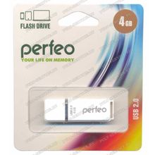 Флешка 4 Gb Perfeo PF-C01G004 White