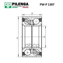 Подшипник Ступицы |Зад, Прав, Лев | PILENGA арт. PWP1307