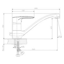 Смеситель Lemark Rossinka Z40-21LM307 для кухонной мойки, терракотовый