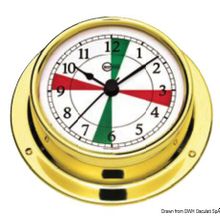 Osculati Barigo Tempo S polished clock w radio sectors, 28.680.11