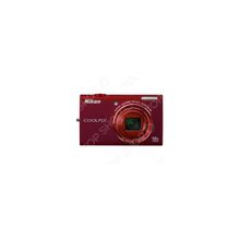 Фотокамера цифровая Nikon CoolPix S6200. Цвет: красный