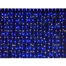 Rich LED RL-C2*3-T BW Уличный светодиодный Занавес 2x3 м, синий+белый, пост свечение, провод прозрачный